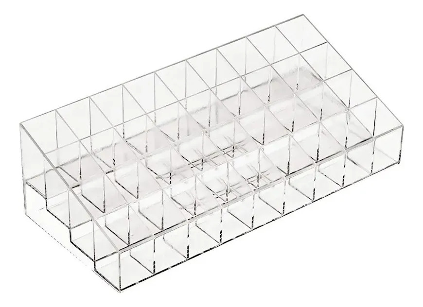 Organizador Acrílico Labiales 36 Lapices 25x11cm 1 Cajón