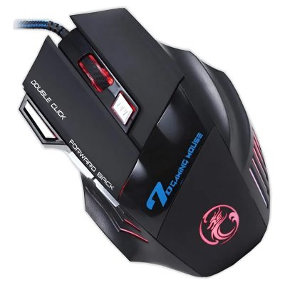 Mouse Gamer X7 2400dpi 7 Botones Rgb Cable Usb Ergonomico