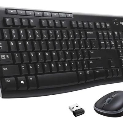 Combo Teclado Y Mouse Inalámbrico Logitech Mk270 Negro Usb
