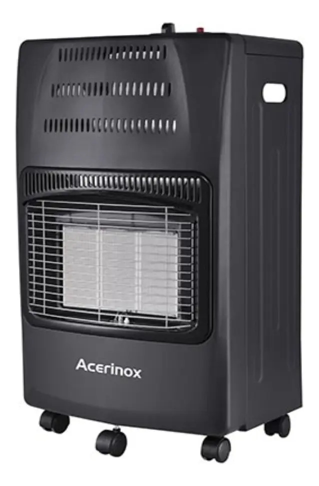 Estufa Gas Acerinox 3 Quemadores 45.5x40.5x75.5cm Vittohome