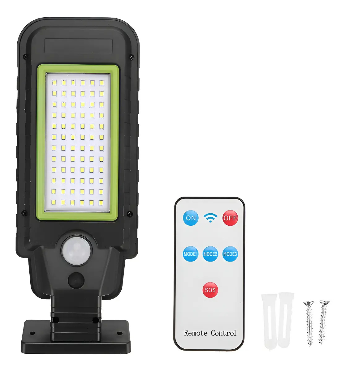 Foco Solar Led 60w Exterior Sensor Fotocélula Control Remoto