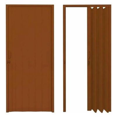 Puerta Pvc Marrón 80x210cm Plasfle 80b