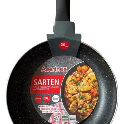 Sartén Stone Acerinox Antiadherente Granite Espiral 20x4cm