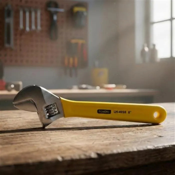 Llave Ajustable 8 Mango Amarillo Toyoki