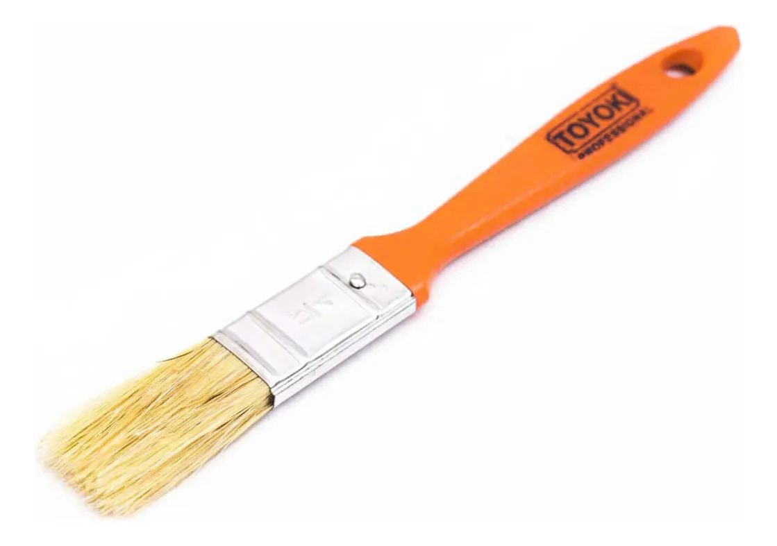 Pincel 3/4 Mango Plastico Naranja