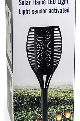 Farol Antorcha Solar Led Para Jardin 46cm