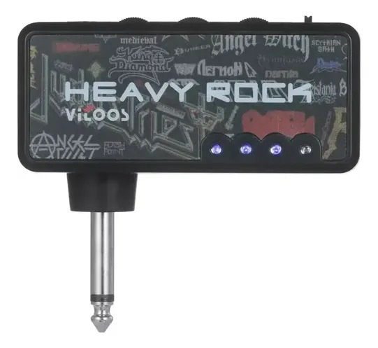 Amplificador Guitarra Bajo Auricular Carga Usb Litio