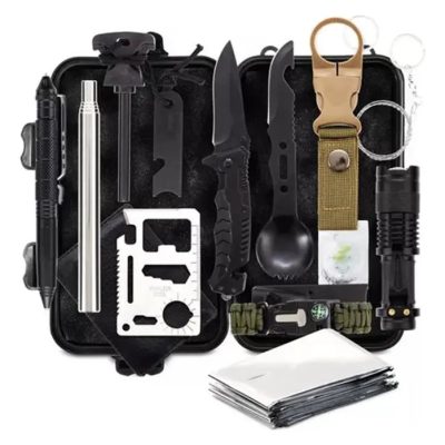 Estuche Tactico De Supervivencia 14 Pzas Camping, Emergencia