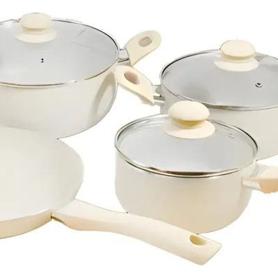 Ollas Set 7pz Metal-vidrio Hotchef 4358