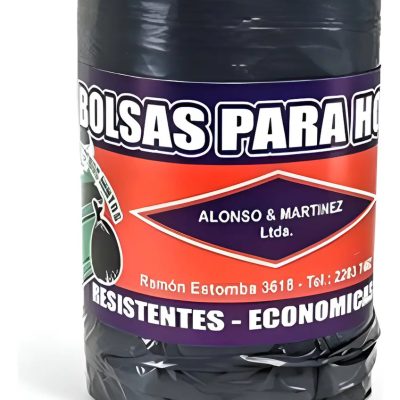 Bolsa Para Hogar 50x55cm Negro Rollo 100 Unidades