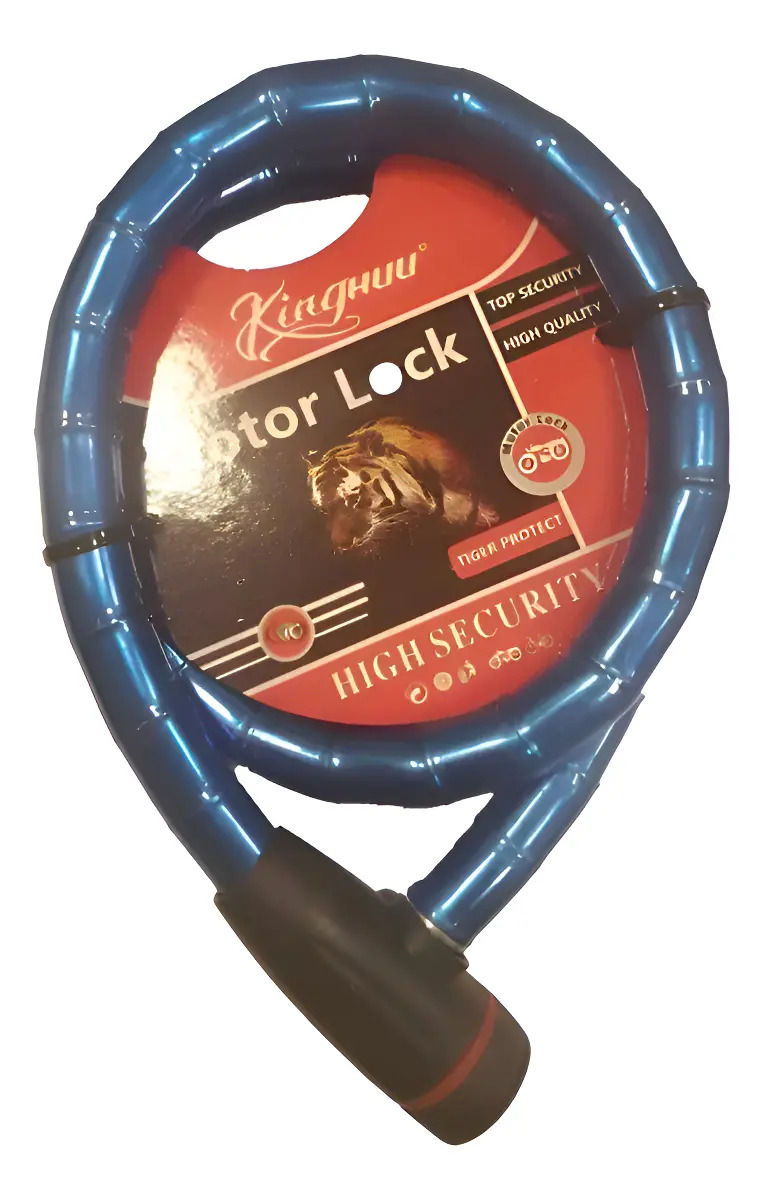 Candado Para Moto 1 Metro 1070 Con 2 Llaves