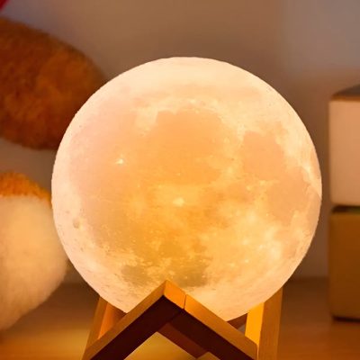 Velador Led Luna 3d Modelo 3396 Con 19 Modos De Luz