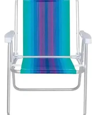 Reposera Mor 2101 Azul/violeta/verde Plegable Portátil Alumi