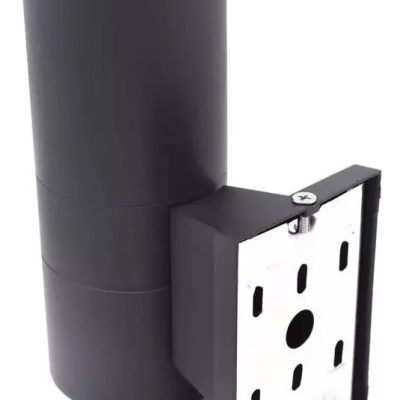Lámpara Exterior Aplique Pared Negro Vidrio E27 220v