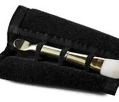 Muñequera Maquillaje Neopreno Ajustable Con Tiras Malla Y El