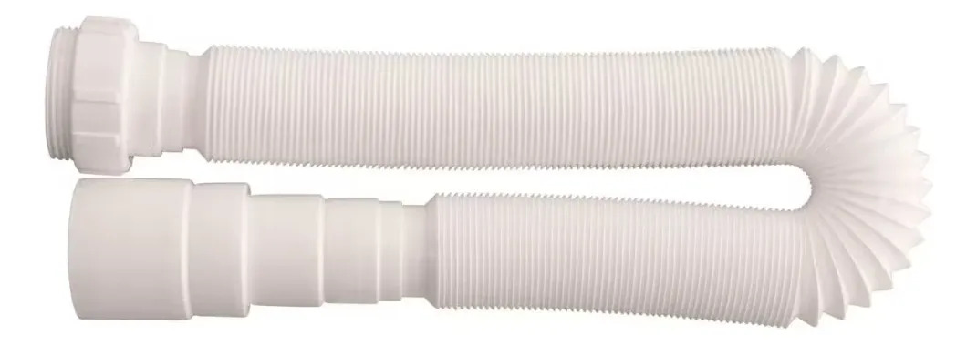 Sifón Extensible Corrugado Blanco 150 Centímetros