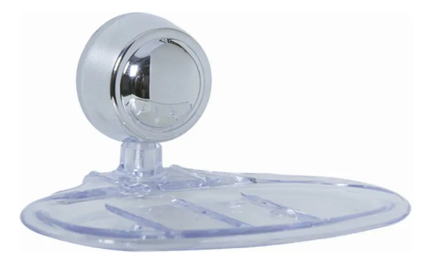 Jabonera Cromada Astra Acero Inoxidable Baño Moderno