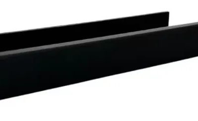 Toallero Autoadhesivo Negro Mate Gc Largo: 25 Cm Acero