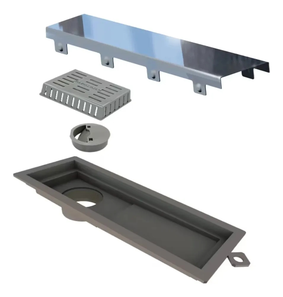 Receptáculo Novii Pvc 25cm Tapa Acero Pulido Resistent