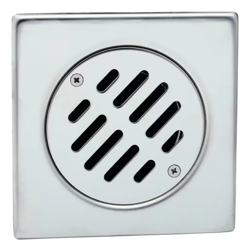 Rejilla Piso 10x10 Acero Inox Genebre Drenaje Fácil Limpieza