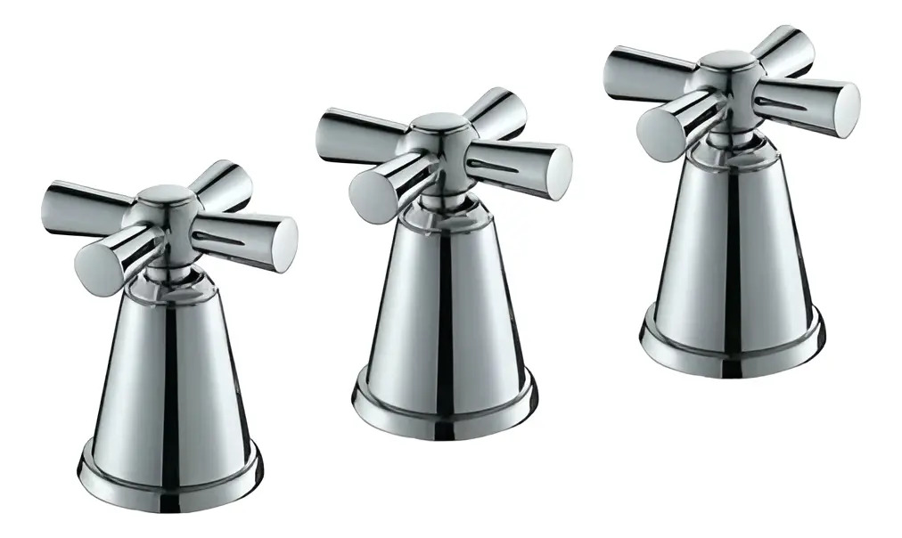 Grifería Bidet Bimando Cuzco Brillante Doble Mando Válvula